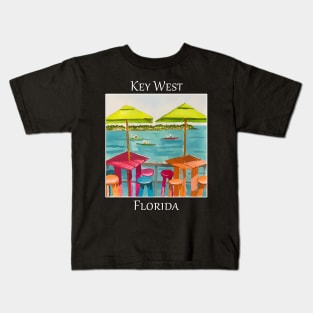 Key West Florida Umbrellas - WelshDesigns Kids T-Shirt
